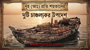 নূহ (আঃ) প্রতি শয়তানের দুটি চাঞ্চল্যকর উপদেশ