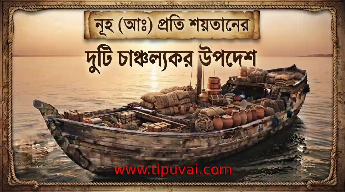 নূহ (আঃ) প্রতি শয়তানের দুটি চাঞ্চল্যকর উপদেশ