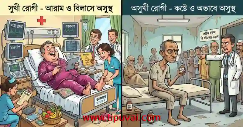 সুখী রোগী আর অসুখী রোগী