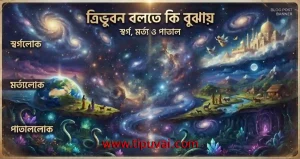 ত্রিভুবন মানে ত্রিলোক তথা স্বর্গ, মর্ত্য, পাতাল
