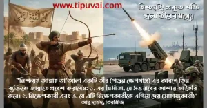 তীর তথা ক্ষেপণাস্ত্র শক্তিতে বলিয়ান হতে স্বয়ং রাসুল (সাঃ) নির্দেশ দিয়েছেন।