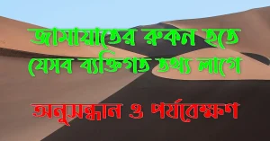 জামায়াতের রুকন শফত নিতে যে সব তথ্য লাগে